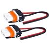 Vuzmode 2x 9005 Hb3 Connettore for portalampada for fari, connettore for presa portalampada ABS dritto 12-24V, adattatore for connettore fendinebbia for fari a LED, adatto for la maggior parte delle a