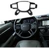 YIWANG Cornice decorativa per volante dell'auto in ABS per LR Defender 90 110 130 2020-2023 Adesivi con paillettes per volante Accessori interni (Nero opaco)