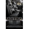 NOBQUA Coprisedili Auto Universali per 5 Posti in Vera Pelle-Compatibili con Range Rover Velar Evoque Sport/Discovery Sport Defender - Impermeabili, Antiscivolo-Set Completo per SUV e Berlina