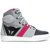 Dainese York Air Lady Shoes, Scarpe Moto Estive Leggere, Donna, Grigio Chiaro/Corallo, 37