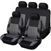 HNHPY Auto Set Coprisedili per Ford KA RU8 2008 2009 2010 2011 2012 2013 2014 2015 2016, Anteriori e Posteriori Antiscivolo Coprisedile Traspirante Protezione Sedile Accessori,Grey