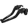 E-SPEEDMTC ESPEEDMTC Per BMW R 1200 GS/Adventure 2013-2018 Leva della frizione del freno di dimensioni lunghe in lega di alluminio CNC modificata (Nero)