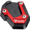 CCYYMOWOK Piastra Supporto Laterale Estensione Cavalletto Moto Accessori per Voge Valico DS900X DS525X DSX525 DSX900 525 900 DSX 525dsx 900dsx VOGE 300 Rally 2024 2025 (Rosso)