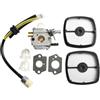 YUETTYY Parti di ricambio kit carburatore per motoseghe Echo SRM-2100 SRM-1501 SRM-3800 SRM-3100 SRM-2100SB SRM-2305 SRM-3000 SRM-2110, include guarnizioni carburatore tubo carburante filtro aria