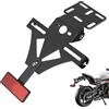 WXRNBN Portatarga Moto per Honda X-ADV 750 XADV 750 Forza 750 2021 2022 2023 2024 2025, Portatarga Moto in Lega di Alluminio Moto Portatarga Targhe Angolo RegolabileSet Conversione Posteriore