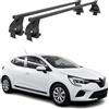 OMAC Barre di carico trasversali in acciaio per Renault Clio V 2019-2025 - Antifurto incluso - Testato City Crash - DIN 75302:2019 - ISO/PAS 11154:2006 - Carico massimo 50 kg Nero