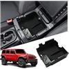 Ruiya per Jeep Wrangler Jl/Gladiator JT 2018-2024 Console Centrale Portaoggetti, Organizer da Braccioli per Console Wrangler Accessori Centrale Consolle Braccioli Vano Contenitore Portaoggetti