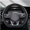 DZSQWETYU Volante Coprivolante Coprivolante Per Auto In Microfibra E Pelle A Forma D Per Kia Per Sportage 5 GT-Line 2021 2022 Per 2023 Accessori Auto Interno(Nero)