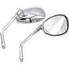 XZCVTYW Moto Specchietti Coppia Wide Screen Specchio Specchietti Retrovisori Laterali Per Suzuki Per Intruder Volusia VS VL 700 750 800 1400 1500 10mm