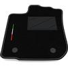 Somer Car Tappetino Auto SOLO LATO GUIDA 1pz compatibile con Dacia Sandero Stepway 2012-2021 | 1 tappeto su misura in moquette, bandiera Italia