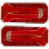 MelTruck® 2 fanali posteriori a LED, 12 V, 24 V, per camion, auto, camper, 6 funzioni, indicatore di direzione