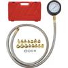 TKSE Strumento per Test della Pressione Dell'olio con 15 Adattatori Kit Tester per Pressione del Tubo Flessibile con da 0 a 150 Psi Universale per Veicoli