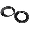 THLMT Copertura per griglia fendinebbia compatibile per BMW X3 E83 LCI 2007-2010, cornici per fendinebbia per auto, anello di rifinitura, coppia di griglie per fari anteriori auto, 51113423790 51113423789