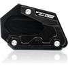 Zndtonone Piastra di estensione per cavalletto compatibile per SUZUKI DL1050 V-Strom 1050 DE 2023 2024 2025 supporto laterale sinistro per moto ingrandisce la base di supporto (nero)