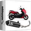 MOTOTOPGUN arrow scarico completo + collettore omologato open urban alluminio nero nero compatibile con yamaha nmax n-max 125 2024 mototopgun