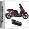 MOTOTOPGUN mivv scarico omologato nocat mover inox nero compatibile con piaggio beverly 400 2021 2022 mototopgun