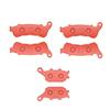 MEXITAL Pastiglie freno Anteriori + Posteriore per HONDA NC 700 XA/SA/XD/SD ABS (12-13)/CBF 600 ABS (08-12)/CBR 600 F ABS (11-13)/CBF 1000 (06-10)/CBF 1000 F ABS (10-13)