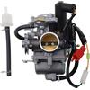 GOOFIT Carburatore Moto 30mm PZ30 con Avviamento Elettrico 4 Tempi Pit Bike Cross Sostituzione per GY6 250cc CF250 CN250 CH125 CH150 Scooter ATV Quad Pocket Bike Motore Go Kart Argento