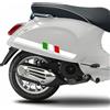 Generico Kit 2 adesivi decal stickers fascia vintage TRICOLORE ITALIA compatibili con PIAGGIO VESPA PRIMAVERA LIVERY scegli colore Cod. 2013 (010 Bianco)