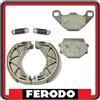 GSC RICAMBI SRL KIT PASTIGLIE PASTICCHE FRENO + GANASCE FRENO COMPATIBILI PER APRILIA SCARABEO 50 2T - 50 STREET 4T 4V DAL 2010 IN POI.