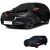 generico Telo copriauto esterni Compatibile con Mazda CX-30 2019-2025,antivento,antipioggia,antineve,antisole impermeabile,protezione per tutte le stagioni (black orange)