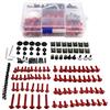 BOSDF Viti Ergal Moto PER Y-AMAHA T-enere 1200 700 T-MAX T-MAX500 T-MAX530 T-MAX 560 T-ech Max UN Set M6 M5 Kit bulloni carena Carrozzeria Elementi di fissaggio Viti Dado(Red)
