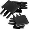 Luxshiny Clip per Bocchetta Aria Auto Modello Sedan, 4 Pezzi, Nero, ABS | Ricambio per della Ventilazione, Installazione Semplice, Flusso D'Aria Migliorato, Resistente All'Usura Quotidiana