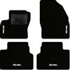 QUEMAR Tappetini Auto compatibili con Ford Kuga I 2008-2012 / Kit Tappeti in Moquette e Gomma su Misura (Set 2 Anteriori + 2 Posteriori) / Ricami e Colori Personalizzati (4 Ricami, Bordo Nero)