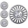 RYELDOM Copricerchi 15 Pollici per Fiat Grande Punto dal 2005, Set 4 Coppe Ruota in Nylon Flessibile Resistenti, Copricerchi Auto 15, Made in Italy