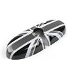 Artudatech Copri specchietti retrovisori, 2 pezzi, calotte per specchietti a forma di ala a scacchi, copri specchietti laterali per BMW MINI Cooper R55 R56 R57 R60 R61