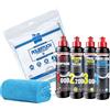 detailmate Set di lucidatura auto - Menzerna Car Polish Composto HC1000 pasta abrasiva forte + mc 2200 pasta abrasiva media + Final Finish 3000 Polish+ Power Lock protezione - 250ml + panno microfibra