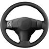 NJHZBH Coprivolante Auto Per Toyota Per Yaris Per Vios Per RAV4 2006-2009 Per Scion XB 2008 FAI DA TE In Microfibra Nera In Materiale sintetico Cucita A Mano Copertura Del Volante Dell'automobile(Gray Rhread