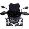 VETJMUA Cupolino Per BMW F800GS F 800 GS Parabrezza Per Moto Deflettore Antivento Rialzato Protezione Per Cupolino Anteriore F800 GS F 800GS moto parabrezza(Nero)