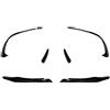 LUOXINYAN Trim splitter spoiler paraurti anteriore compatibile for Mercedes-Benz Classe A W176 AMG-Line A45 2015 2016 2017 2018 Nero lucido(1)