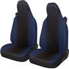Lupex Shop Coprisedili auto compatibili con Smart fortwo, 450 451 e 453, Made in Italy, Tessuto Policotone (Nero - Blu Scuro) SL