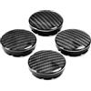 SANNITOU 4 Confezione da Coprimozzi per Auto per Golf Skoda Yeti Rapid Octavia Fabia Citigo 56mm, Copricerchi con Logo Coprimozzi per Ruote Accessori per Auto Impermeabili Antipolvere