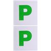 NUOBESTY Magnete Auto P per Neopatentati 2 Pezzi, PVC e Gomma | Veicolo, Design Visibile e Facile Uso, Non Scolorisce, Non Rovina la Carrozzeria