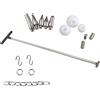 QDentMov Kit per rimozione ammaccature grandine (14 pezzi), asta a doppia punta intercambiabile da 61 cm, diametro 12 mm, strumento manuale per riparazione ammaccature per carrozzeria dell'auto,