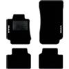 QUEMAR Tappetini Auto compatibili con Alfa Romeo Giulia dal 2016 / Kit Tappeti Moquette e Gomma su Misura (Set 2 Anteriori + 2 Posteriori) / Ricami e Colori Personalizzati (Bordo Antracite, 2 Ricami)