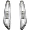 Moliuoly Set di frecce laterali 12 V 55 W per BMW Serie 3 E46 2000 - 2005, 5 E60 E61 2003 - 2010, X3 E83 2004 - 2010, alloggiamento in nitrile butadiene stirene e policarbonato (bianco)