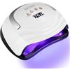 JOFLVA Professionale Lampada UV LED Unghie, 380W Semipermanente Curare Rapidamente Pedicure Fornetto Unghie per Tutti i Smalti, Automatico Sensore e Schermo 4 Timer per Manicure a Casa e in Salone