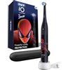 Oral-B iO Kids Limited - Spazzolino da denti elettrico ricaricabile, Spiderman, con 1 testina per la cura delicata, sensore automatico di pressione per proteggere le gengive, 3 impostazioni di pulizia
