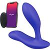 We-Vibe Vector + Vibratore Anale Prostata e Perineo - Massaggiatore Prostatico Vibrante Plug Uomo - Controllo Remoto App Telecomando - Sex Toys per Uomini Coppie - Regalo per Adulti per Uomini - Blu