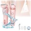 WIWIDANG Lady Razor Shaver, 2 in 1 Rasoio elettrico per donna, Ipx7 impermeabile Wet & Dry Bikini Trimmer (Rosa)