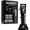 BY CAROBELS BEARDBURYS Beardburys Fade Boost Evolution | Macchina per taglio capelli professionale, motore silenzioso e potente, lame ipoallergeniche con rivestimento diamantato, con 6 pettini magnetici