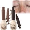ZVBRSKM 2 pezzi Henné Marrone, Lentiggini, Penna Freckles Pen, Lentiggini naturali Henné, Durevole e delicato sulla pelle