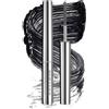 YEDPGUE Mascara in Metallo,3D Curling Eyelash Iron, Washable Metal Mascar, per Ciglia e Sopracciglia, Anti-Sbavature, Arricciante e a Lunga Tenuta, Senza Sfaldature, Senza Grumi