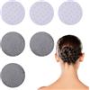 Xthrotsenk Set di 6 retine per capelli per equitazione, torneo, rete elastica per capelli con perline glitterate, bella rete per acconciature per danza di balletto, nurse e fissaggio dei capelli