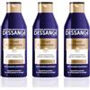 Dessange - Shampoo Blu Nutri-Correttore - Per Capelli Biondi Colorati o Decolorati - Biondo Californiano - 250 ml - Confezione da 3