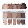 BelleVive Palette di ombretti neutri nude marroni, 5 colori con finitura opaca vellutata, ombretti color nudo tortora, trucco naturale per tutti i giorni, lunga durata, 06#